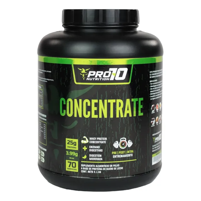 Concentrate Whey Protein 2.1 Kg 70 Servicios Pro70 Nutrition