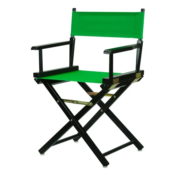Silla De Director, Marco Negro/lienzo Verde, 18 Pulgada...