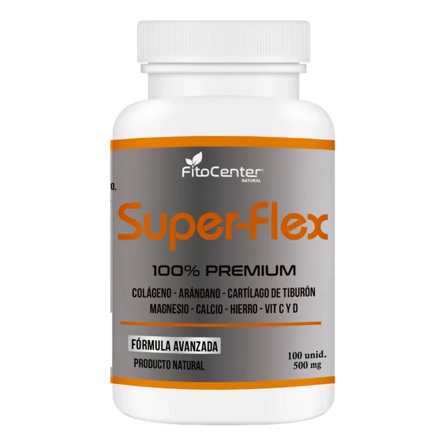 Super Flex Colageno Fitocenter Mg - Calcio 500mg 100 Capsula