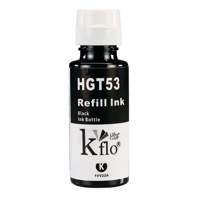 Kflo Tinta Gt53 Compatible Negro 90ml Para Uso En Hp