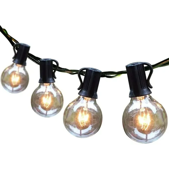 Extensión Luces Exterior Terraza 15mt 50bombillos