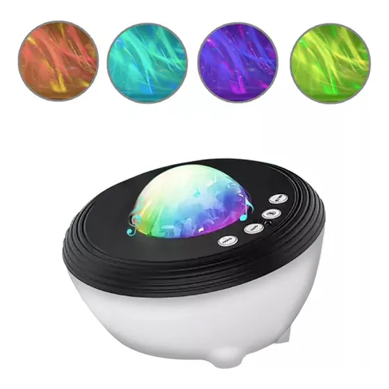 Luminaria Abajur Criança Aurora Boreal Musica Usb Ws8809