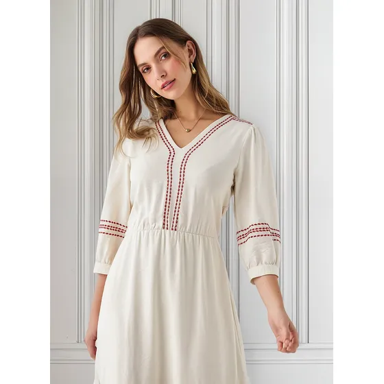 Vestido Esprit 699f020 Crudo Nevi