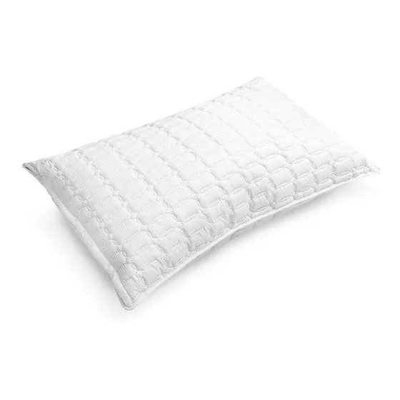 Almohada de fibra siliconada con protector Energy Plus 71 x 51 cm blanco hipoalergénica