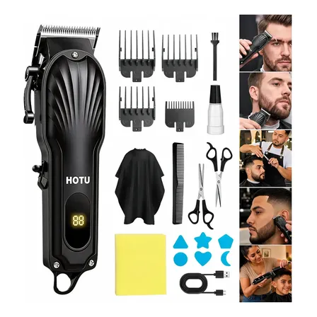 Máquina De Cortar Cabelo Profissional Barbeador Recarregável Preto 5v