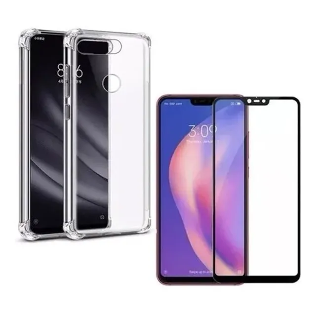 Capinha Capa Anti Impacto Para Xiaomi Mi 8 Lite + Pelicula