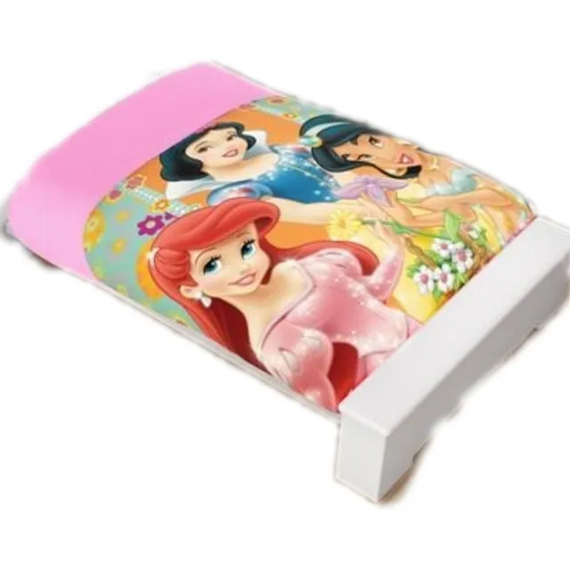 Cobertor Cunero Con Borrega De Princesas Para Bebe