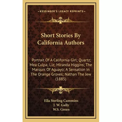 Libro Short Stories By California Authors: Portrait Of A ...