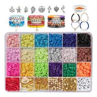 Kit Para Hacer Pulseras De Bricolaje Con 19 Colors 5116pzs Kit Para Hacer Pulseras De Bricolaje Con 19 Colors 5116pzs