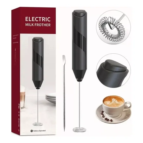 Espumador De Leche Mini Electrico Portátil Batidores De Cafe