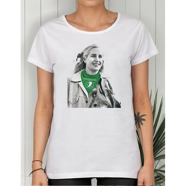 Remera De Mujer Evita Peron Feminista Pañuelo Verde Aborto