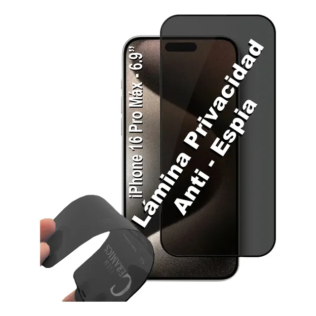 Lámina Cerámica Anti Espía Para iPhone (todos) - Privacidad