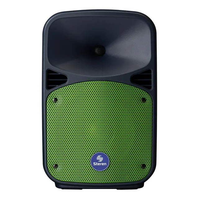 Bafle 8 1,100w Profesional Bluetooth Batería - Steren 820bt Color Negro