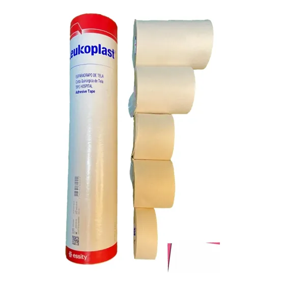 Tubo De Adhesivo Blanco Leukoplast. Contiene 5 Rollos 