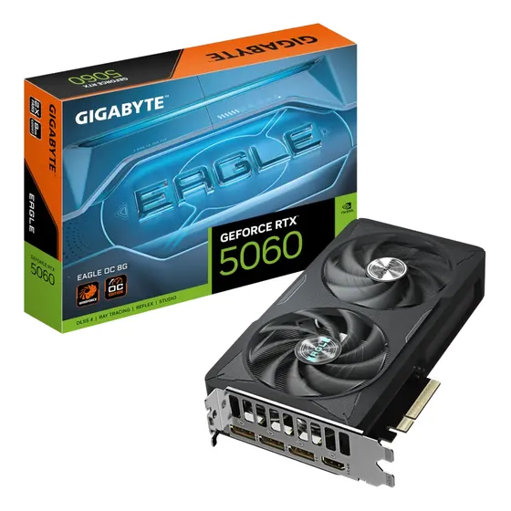 Placa de vídeo Gigabyte Geforce Rtx 5060 Eagle Oc 8gb Gdr7 128bit PCI-e 5.0
