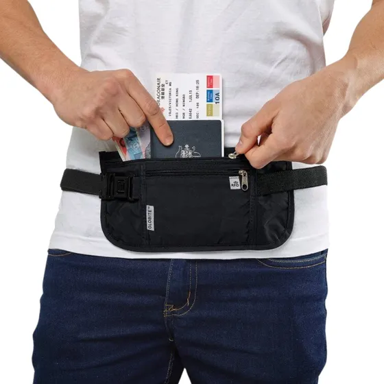 Pochete Impermeável Porta Dólar Dinheiro Passaporte Celular