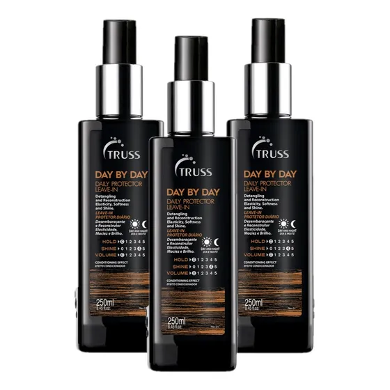 Kit 3 Spray Truss Finish Day By Day 250ml