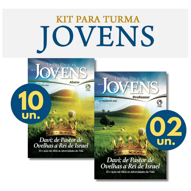 Kit De Ebd Lições Bíblicas Jovens 10 Aluno + 2  Professor Trimestre Atual Cpad