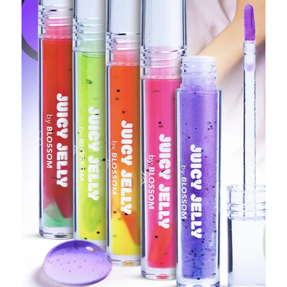 Set 5 Brillos Labial Nutritivo - Juicy Jelly. Blossom Beauty
