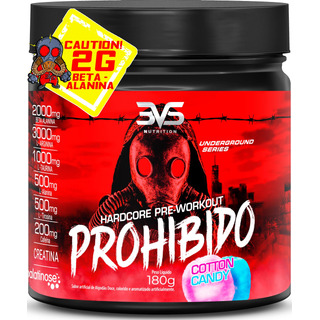 Pré Treino Prohibido - Sabor: Cotton Candy - A Combinação Perfeita De 8 Ingredientes Que Proporcionam Energia Do Início Ao Fim Do Seu Treino - 180g Pré Treino Prohibido - Sabor: Cotton Candy - A Combinação Perfeita De 8 Ingredientes Que Proporcionam Energia Do Início Ao Fim Do Seu Treino - 180g