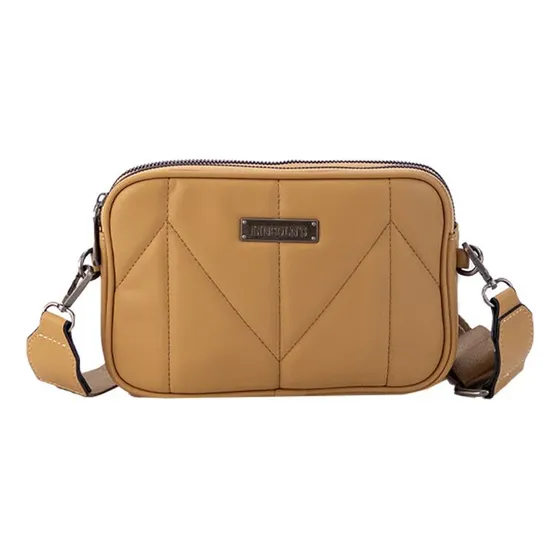 Bandolera Doble Cierre Metal Correa De Galon Lincolns Nuez