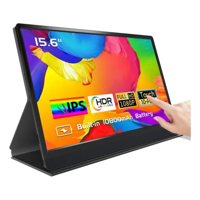 15.6 En El Monitor Portátil 1080p Fhd Hdr, Pantalla Externa 