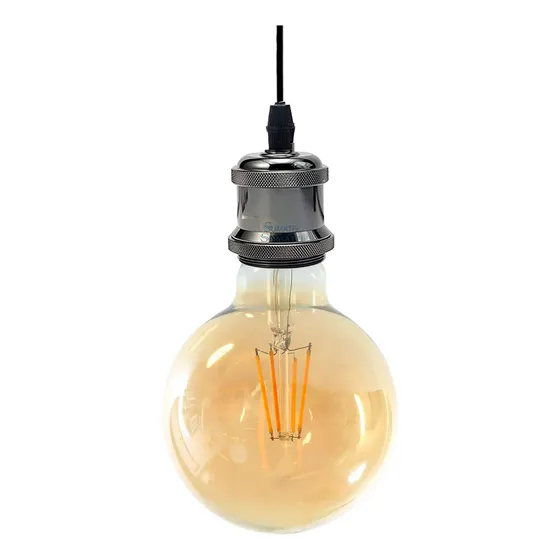 Lampara Colgante Soquete Vintage Con Ampolleta G95 Filamento | Cuotas sin interés