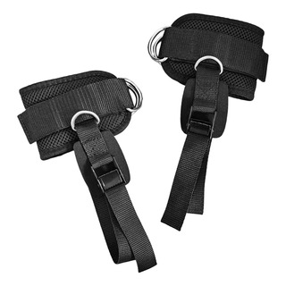 2 Uds Correas De Tobillo Acolchadas Para Máquinas De Negro 2 Uds Correas De Tobillo Acolchadas Para Máquinas De Negro