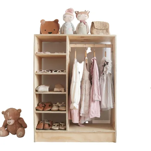 Closet Montessori Para Niños Perchero Montessori 