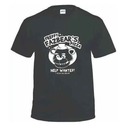 Remeras Negras Five Night At Freddy´s 100% Algodón - Unisex