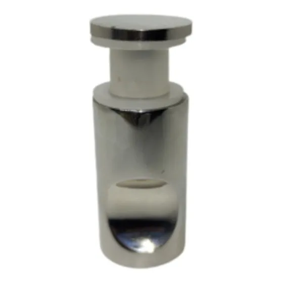 Pomo Tirador Sencillo Satinado Para Puerta De Vidrio