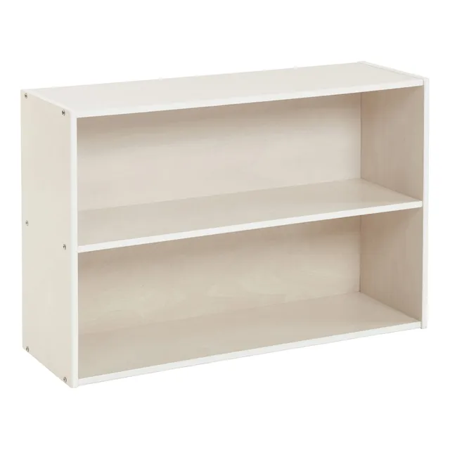 Gabinete De Almacenamiento Blanco Lavado 2 Estantes 61 Cm