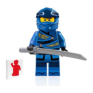 Exhibición De La Espada Jay Legacy, Minifigura De Lego Ninja Exhibición De La Espada Jay Legacy, Minifigura De Lego Ninja