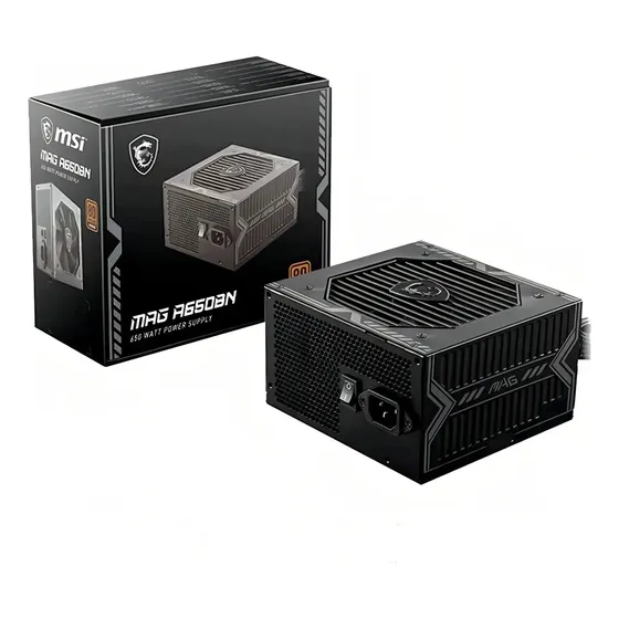 Fuente de poder para PC MSI MAG A650BN 650W negra | Cuotas sin interés