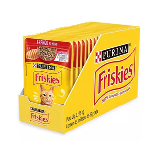 Kit 15un Sache Friskies Gato Frango Molho 85g Petisco Felino Kit 15un Sache Friskies Gato Frango Molho 85g Petisco Felino