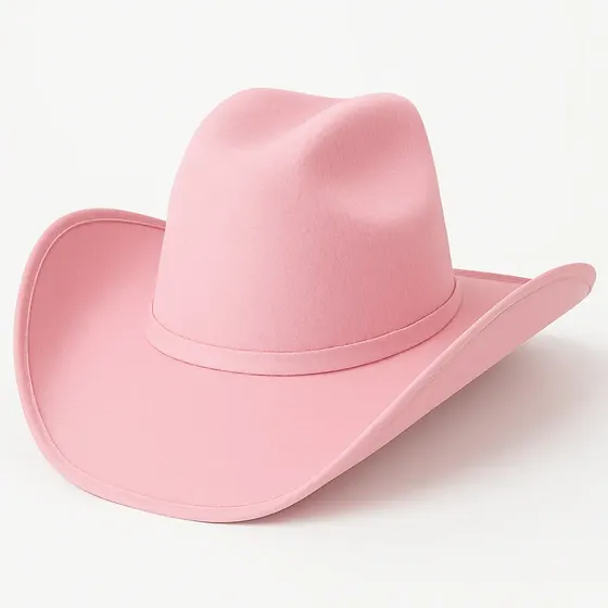 Chapéu Country Ana Castela Boiadera Rodeio Sertanejo Cowgirl Cor Rosa-claro Tamanho Un