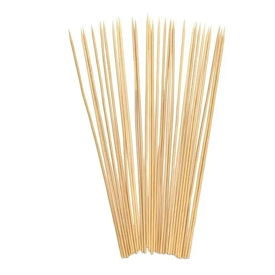 Palitos De Brochetas 20 Cm Bambú 45 Un Color Natural