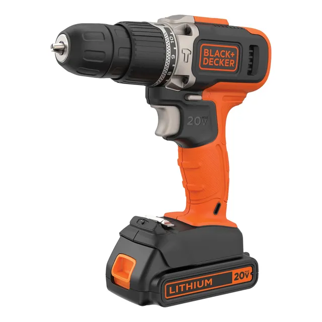 Taladro/atornillador Inalambrico 20v + Litio Black+decker