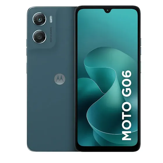 Smartphone Motorola Moto G06, 256 GB, 12 GB (4 GB de RAM + 8 GB de Ram Boost) y cámara de 50 MP con batería Ai de 5200 mAh, pantalla 6.9, azul marino