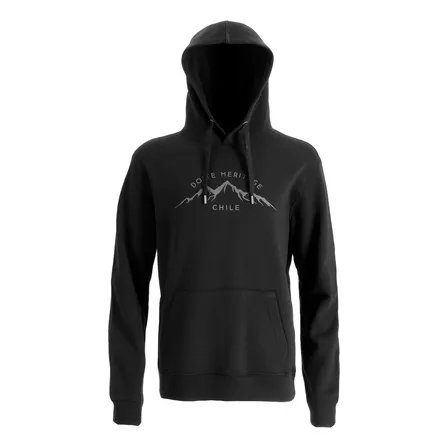 Poleron Hobby Print Hombre Negro Doite