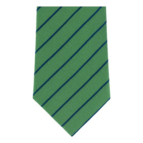 Corbata Scappino Brera Rayas De Seda Para Hombre 413 Color Verde Medio