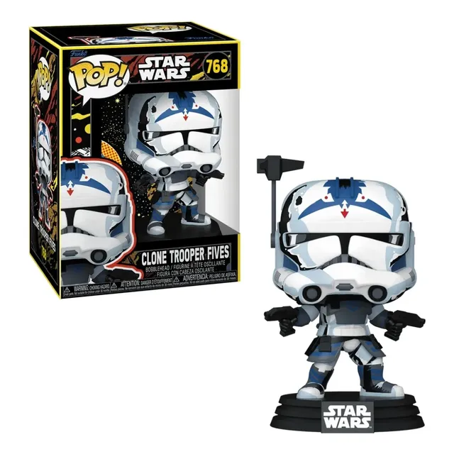 Boneco Funko Pop! Star Wars Clone Wars - Clone Trooper Fives