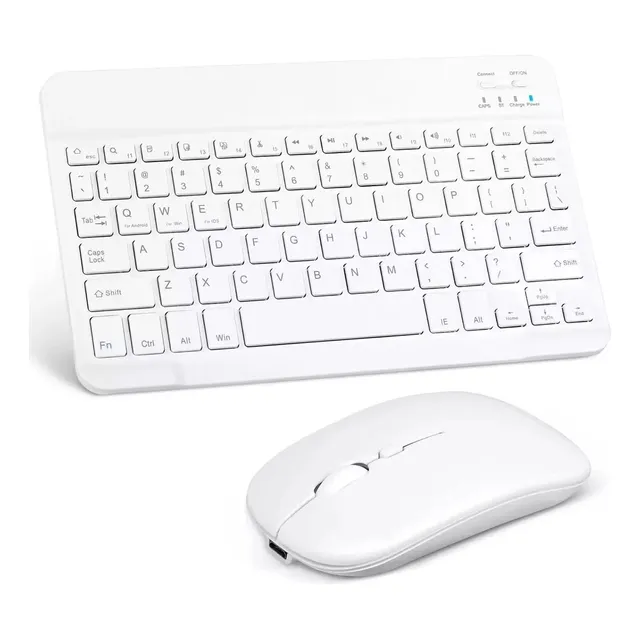 Teclado + Mouse Inalámbrico Pc Samsung iPhone Tablet iPad
