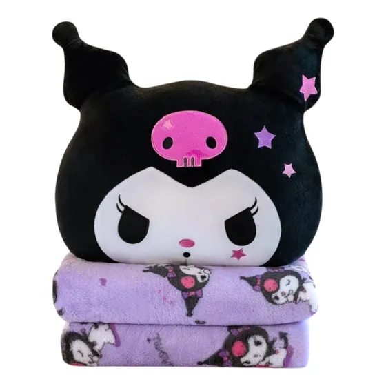 Peluche Almohada Con Manta Kuromi Melody X1