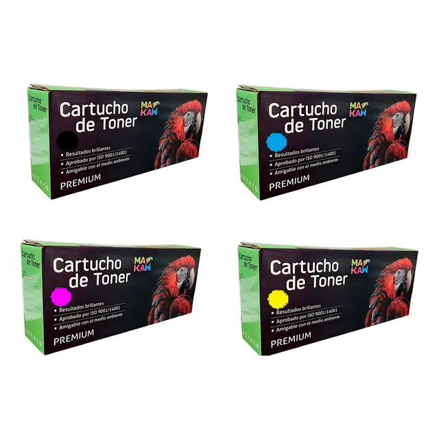 Pack 4 Toner Genérico Para Cf210 Cf211 Cf212 Cf213 M251 M276 Bk / C/ M / Y