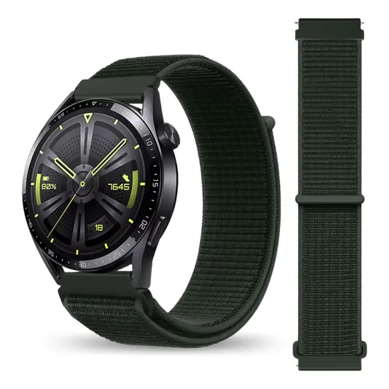 Malla Correa Para Smartwatch Reloj De 22mm Para Mibro Xiaomi Redmi Nictom Imilad Amazfit Y Otros / Malla Resistente Con Abrojo De Nailon