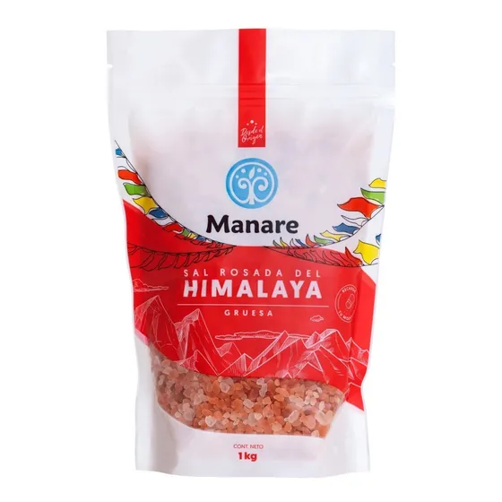 Sal Rosada Del Himalaya Gruesa 1 Kg / 100% Pura - Manare
