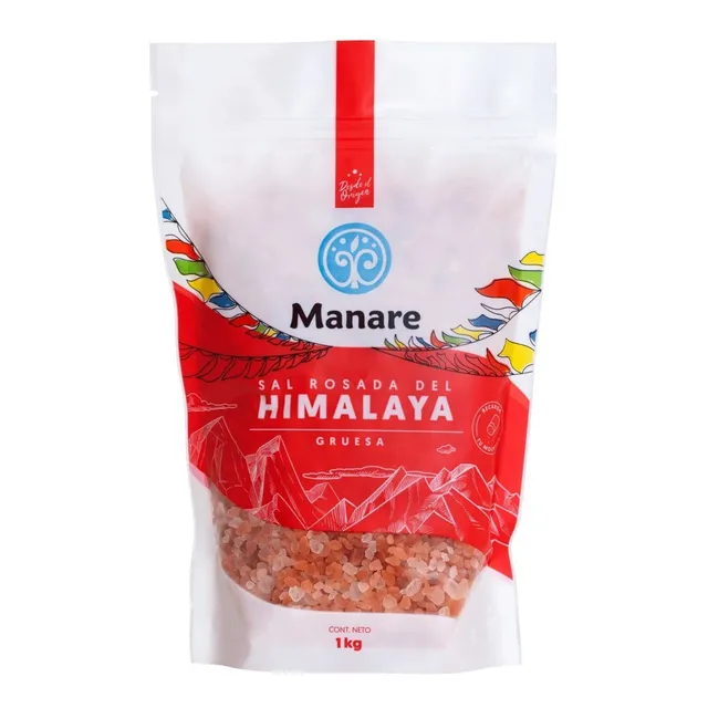 Sal Rosada Del Himalaya Gruesa 1 Kg / 100% Pura - Manare