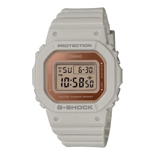 Reloj Casio G-shock GMD-S5600-8dr Color de correa gris Color de bisel gris Color de fondo marrón