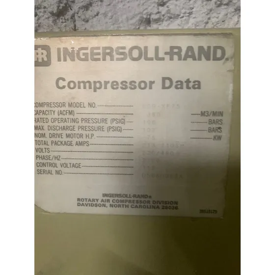 Compresor Ssr Ingersoll Rand